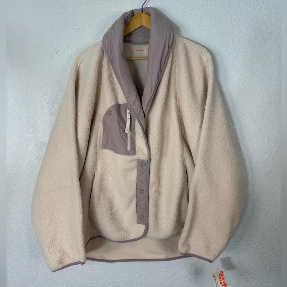 NWT Free People Movement Hit the Slopes Shawl Jacket Boho Ski Vacation Oversized